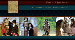 Desktop Screenshot of moonrocksporthorses.com