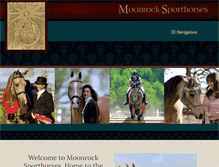 Tablet Screenshot of moonrocksporthorses.com